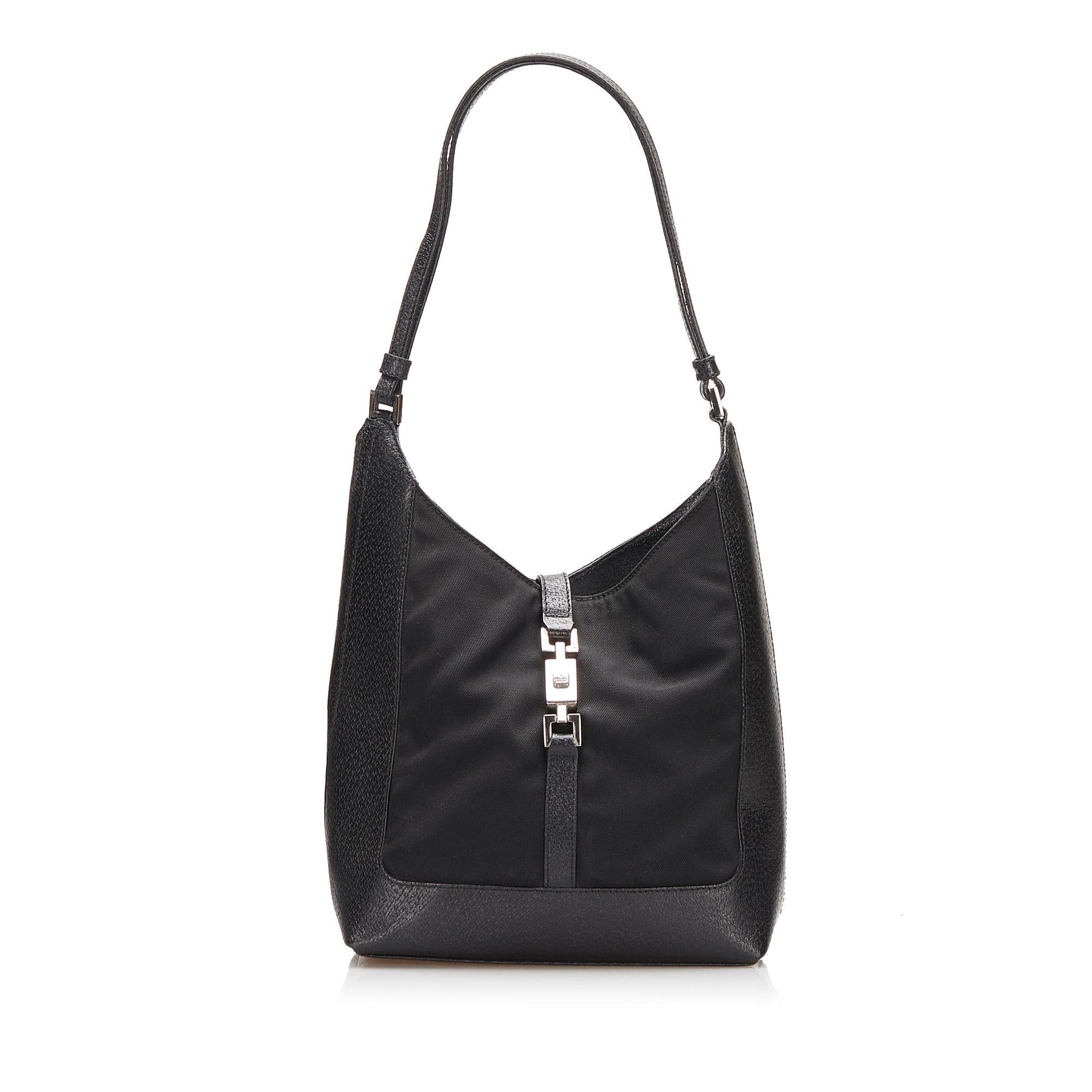 Gucci Jackie SHG-sNkwB3 Nylon Black Shoulder Bag