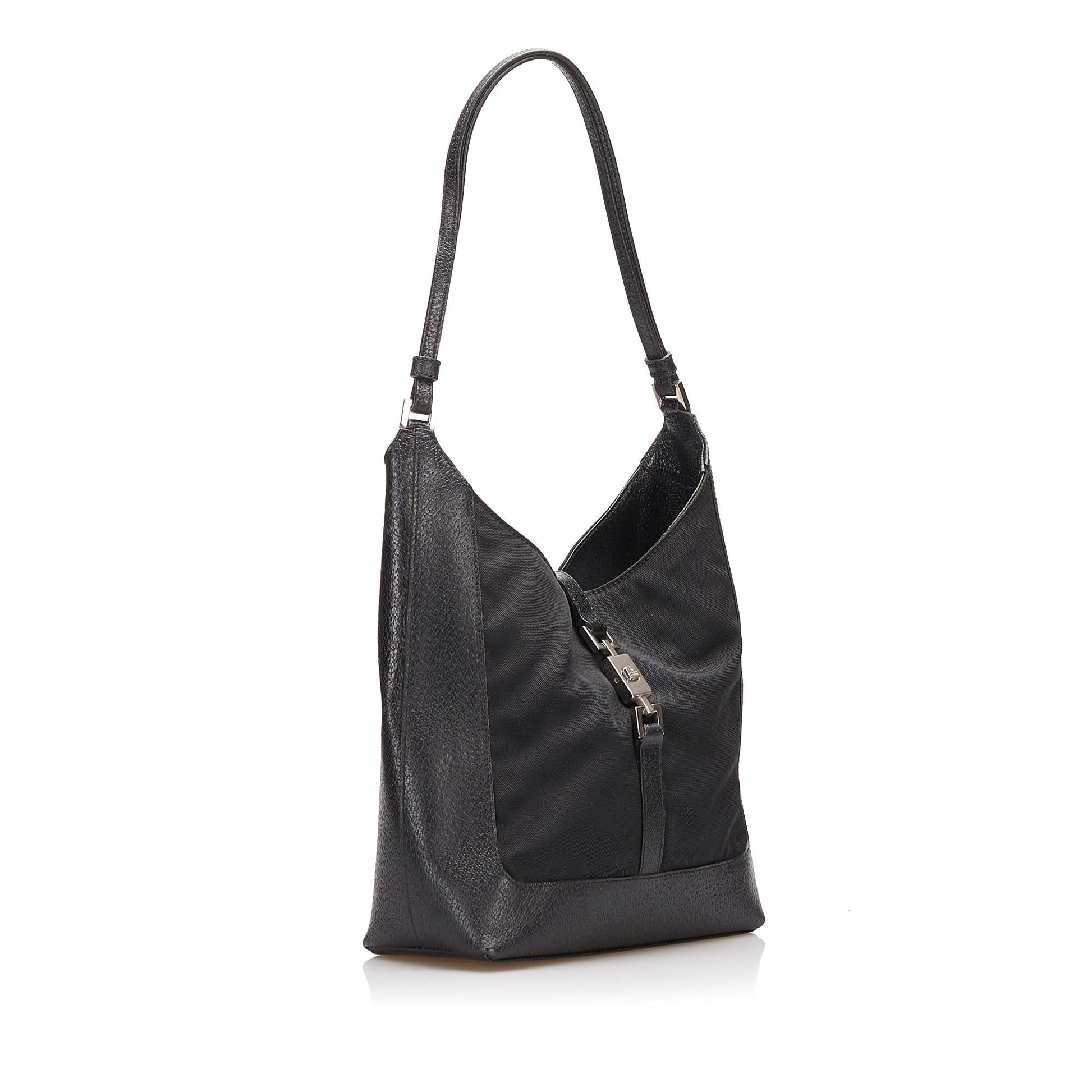 Gucci Jackie SHG-sNkwB3 Nylon Black Shoulder Bag
