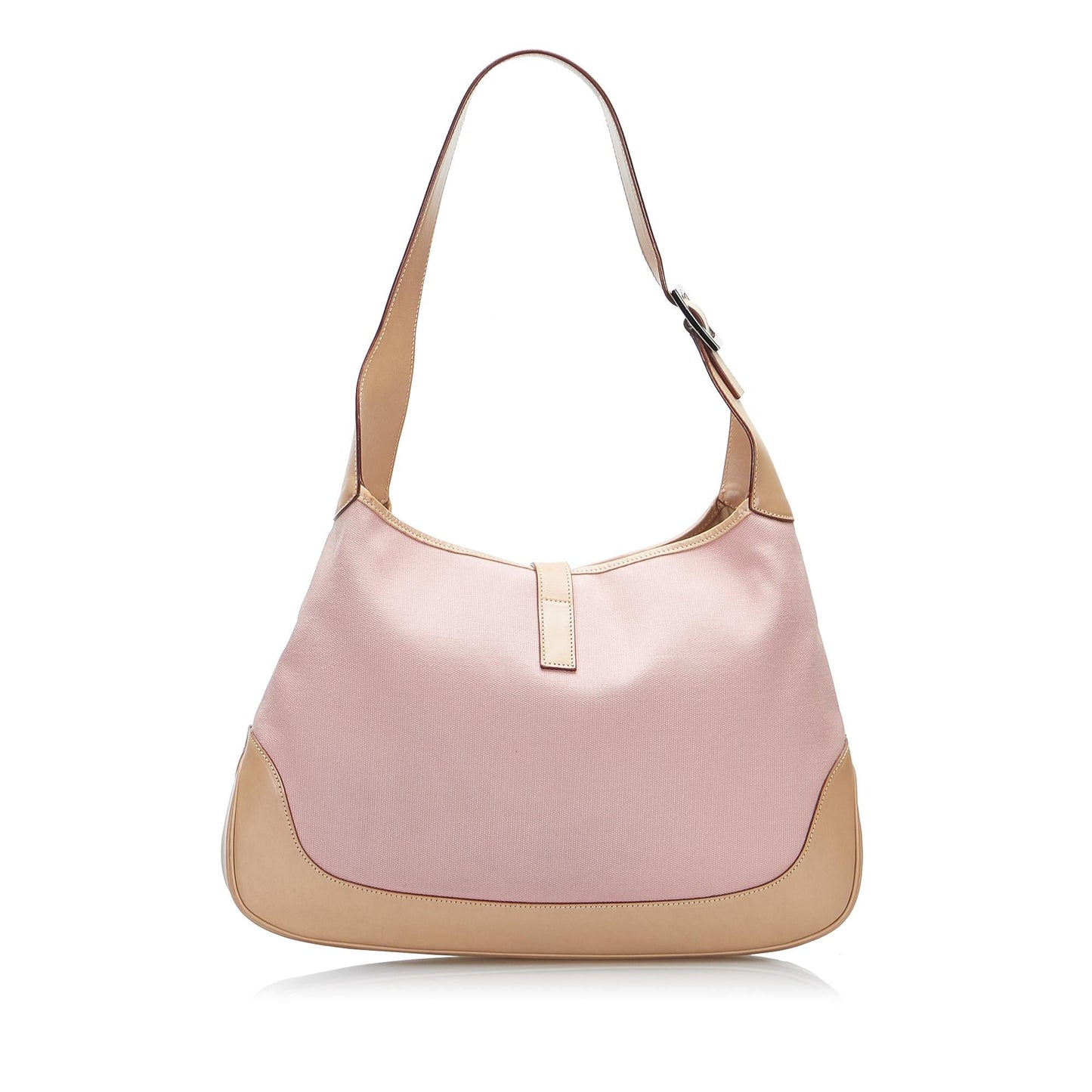 Gucci Jackie SHG-qhHb12 Canvas Calf Brown Pink Shoulder Bag