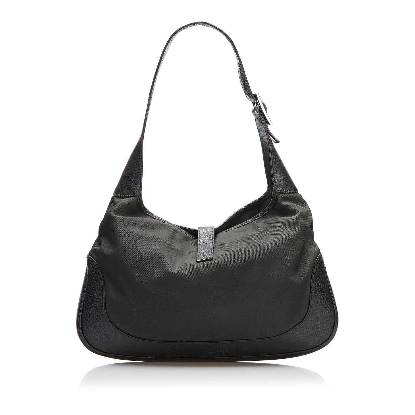 Gucci Jackie SHG-PBkNDZ Nylon Calf Black Shoulder Bag