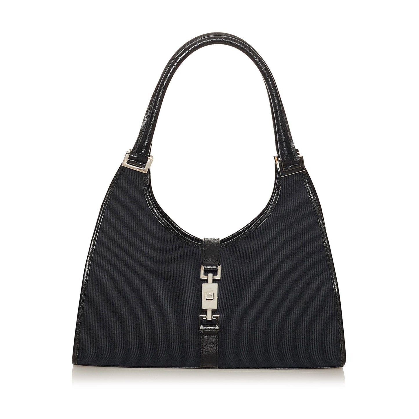 Gucci Jackie SHG Canvas Black Shoulder Bag
