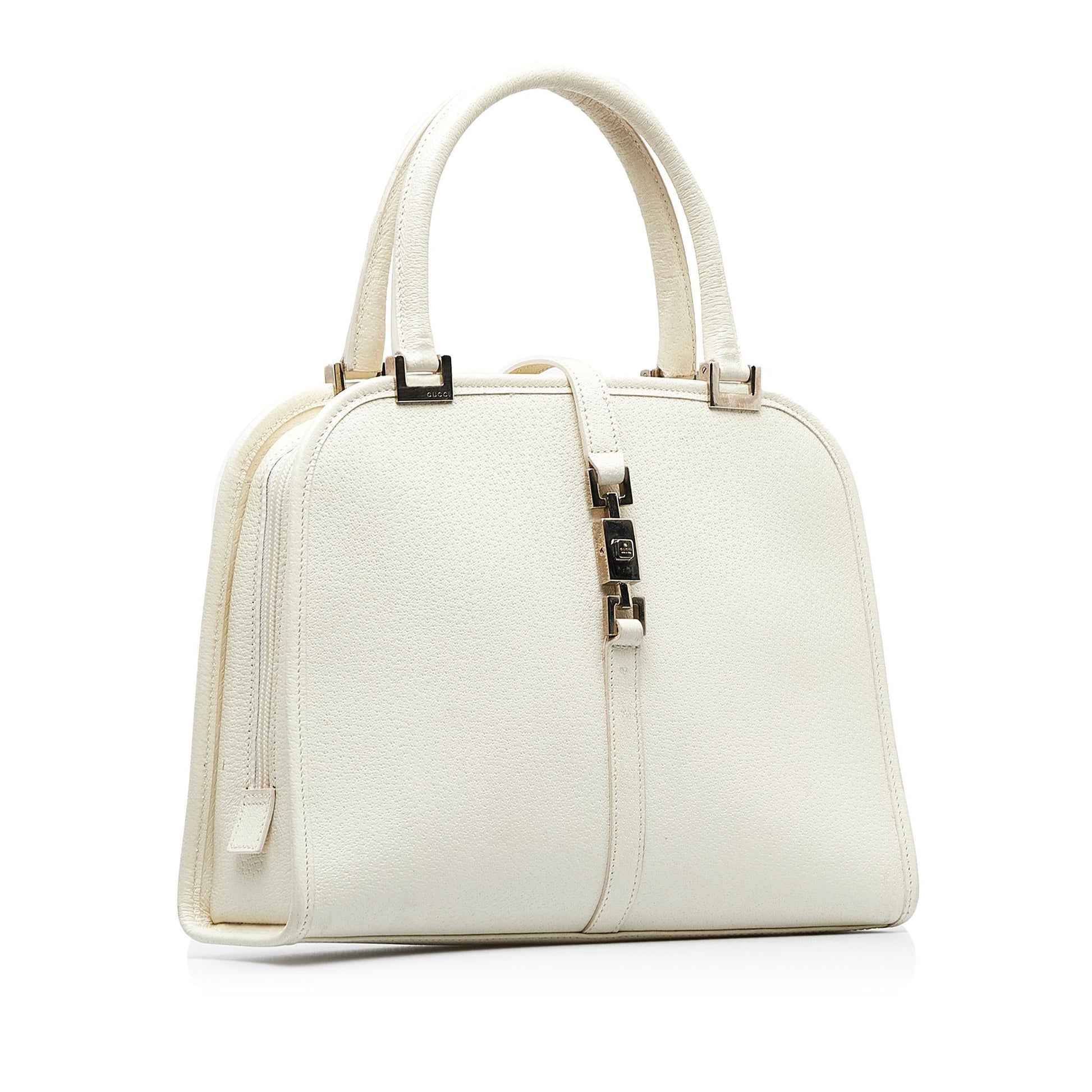 Gucci Jackie SHG-gyI4f5 Calf White Satchel Bag