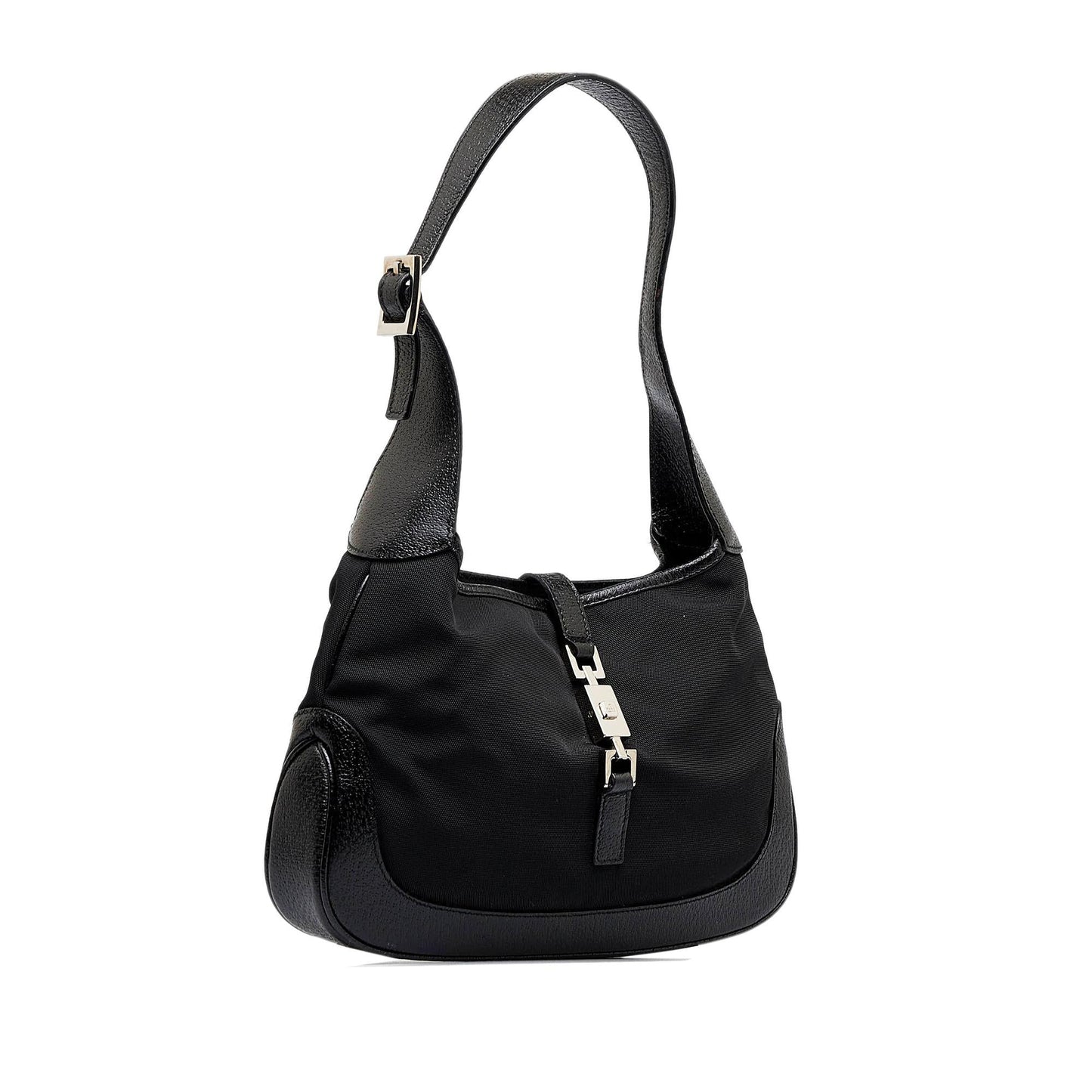 Gucci Jackie SHG-T1v1gb Canvas Black Shoulder Bag