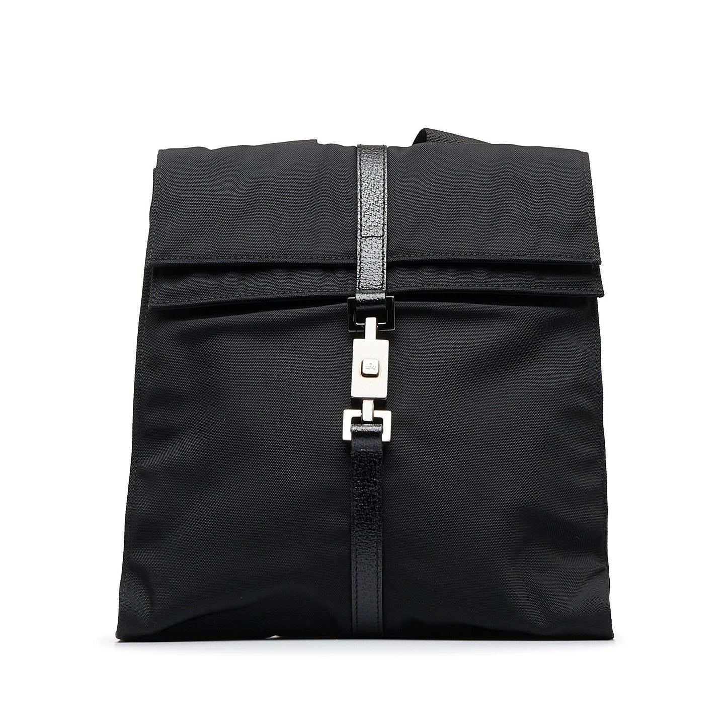 Gucci Jackie SHG-x1xuJM Nylon Calf Black Backpack