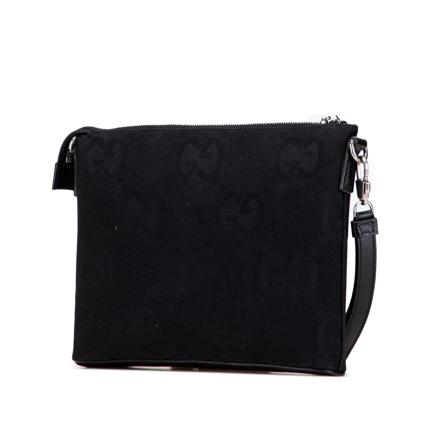 Gucci Jumbo GG on Strap Canvas Crossbody Bag