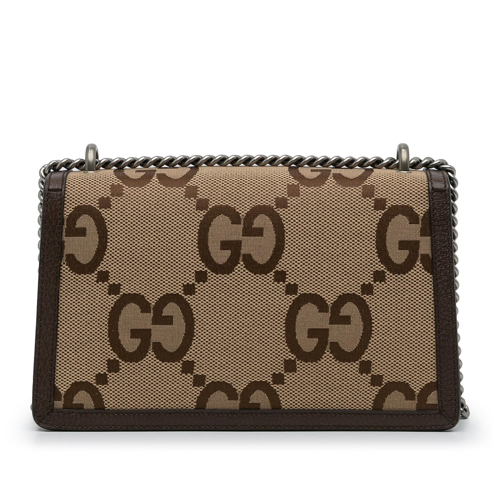 Gucci Jumbo GG Dionysus SHG-FDKSd5 Canvas Calf Brown Small Shoulder Bag