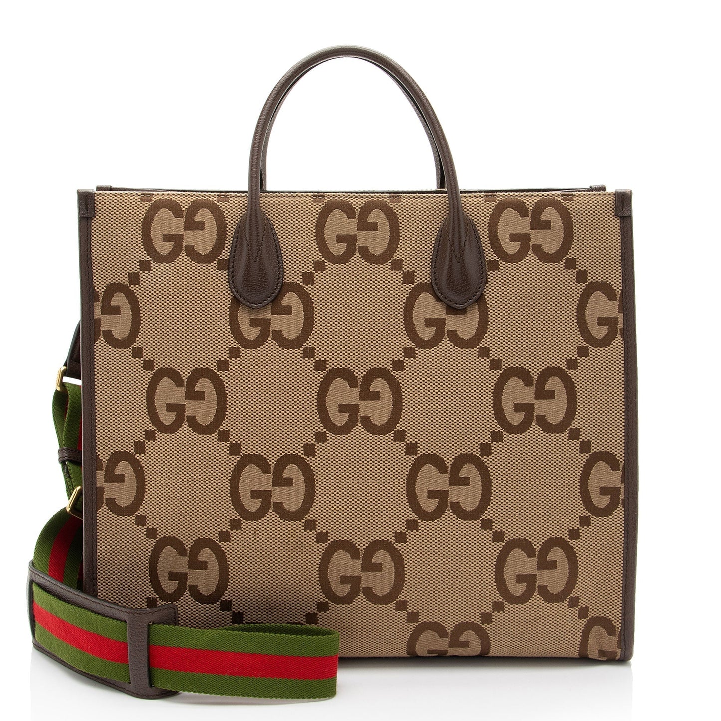 Gucci Jumbo Web Tote Canvas Tote Bag