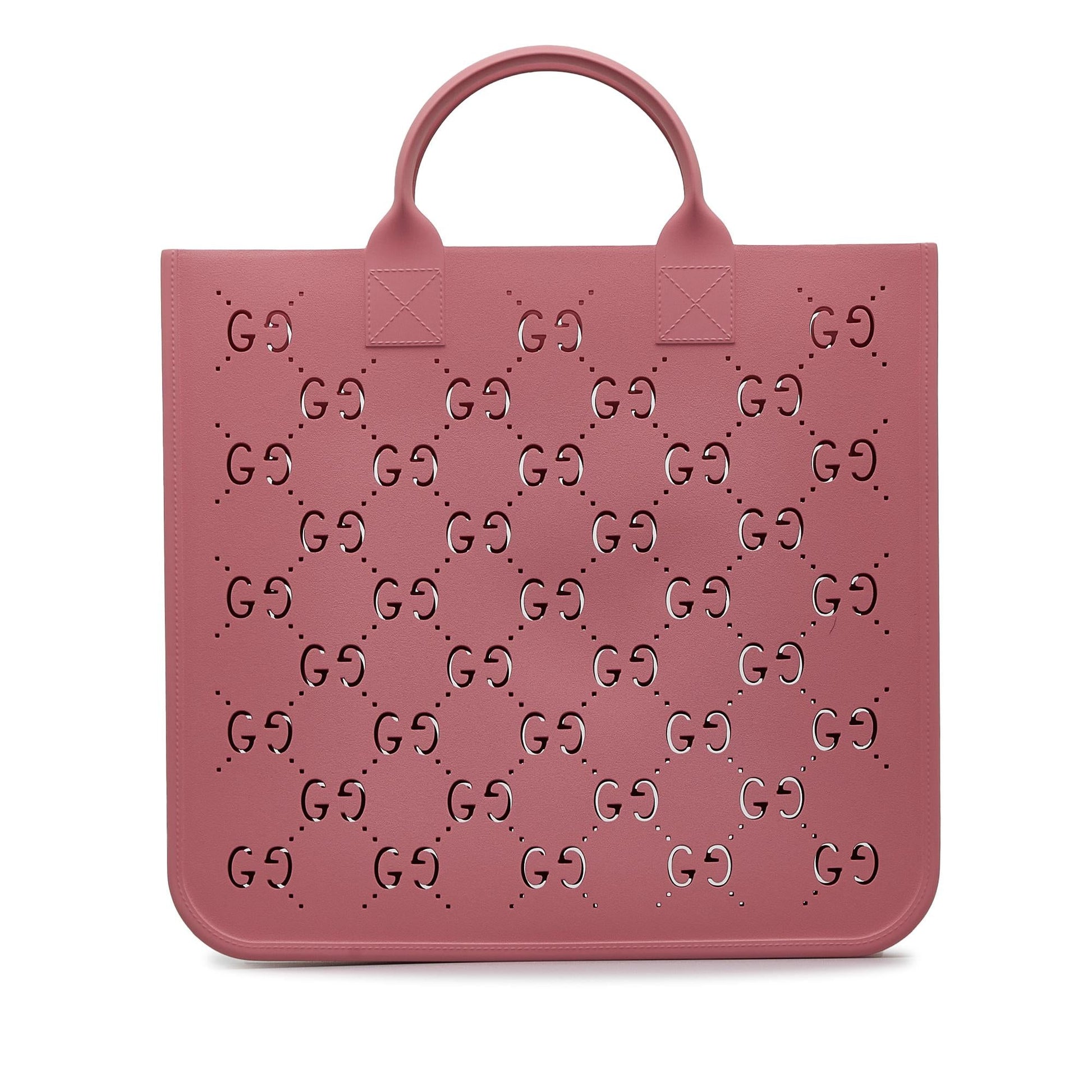Gucci Kids' GG Rubber SHG-GPFO9q Pink Tote Bag