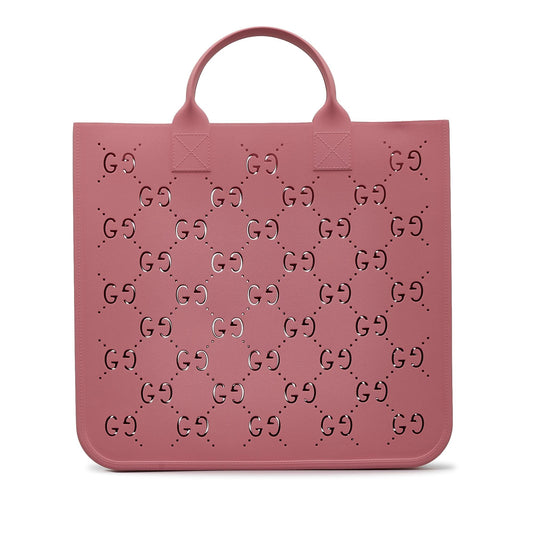 Gucci Kids' GG Rubber SHG-GPFO9q Pink Tote Bag