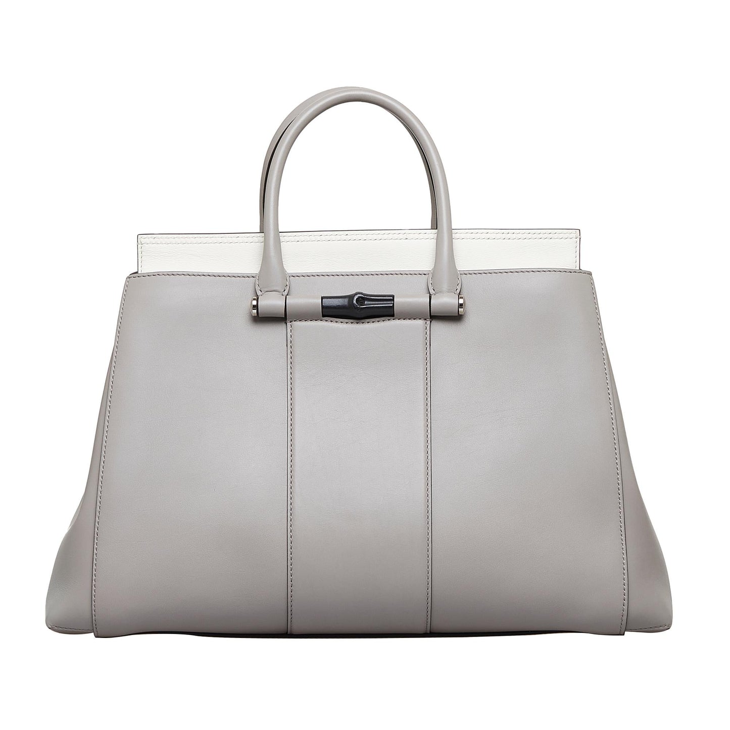 Gucci Lady Bamboo SHG-l18GiE Calf Grey Satchel Bag