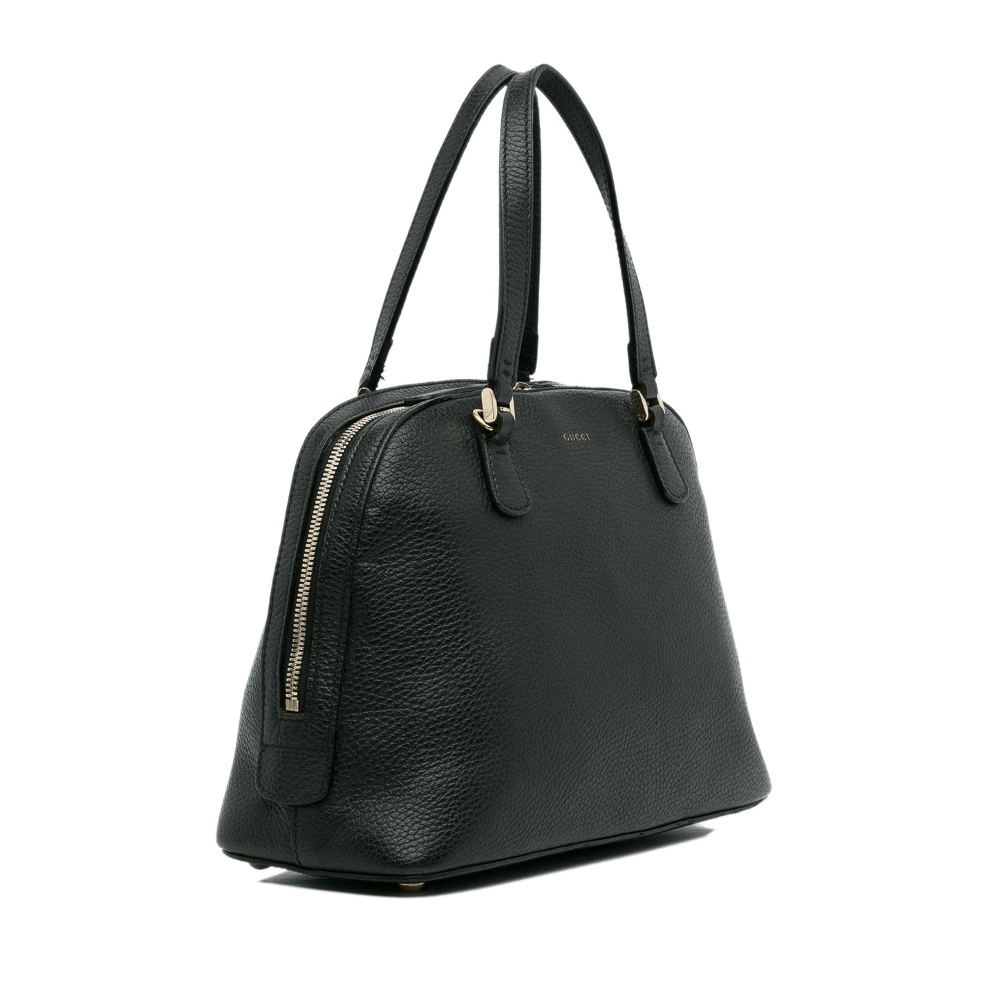 Gucci Lady Dollar Dome SHG-1kO9i4 Calf Black Satchel Bag