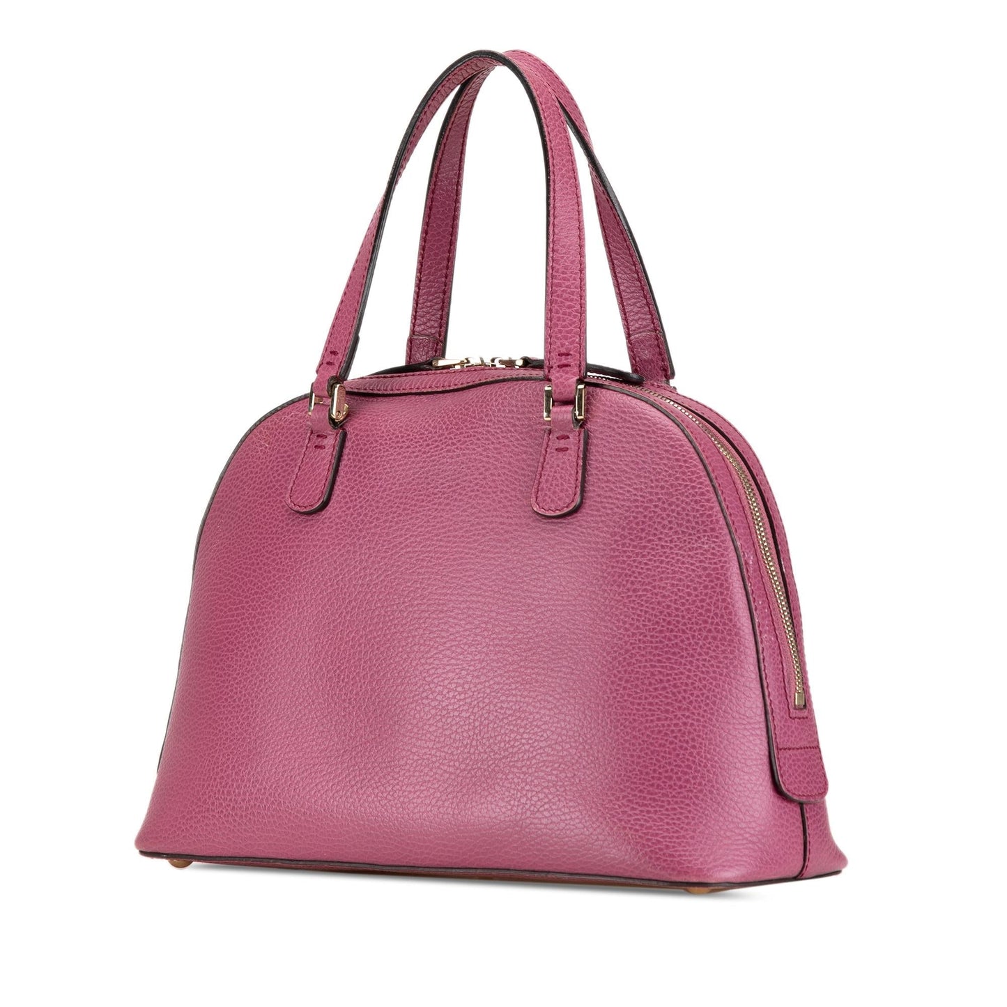 Gucci Lady Dollar Dome Calf Satchel Bag