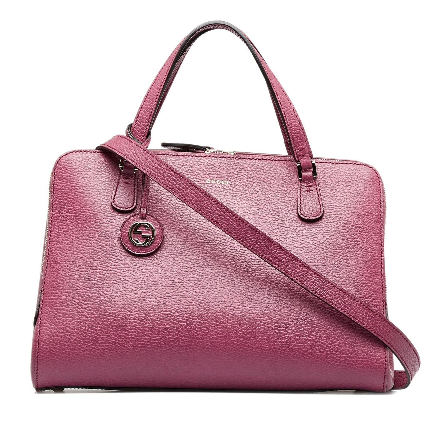 Gucci Lady Dollar SHG-bKZsea Calf Pink Satchel Bag