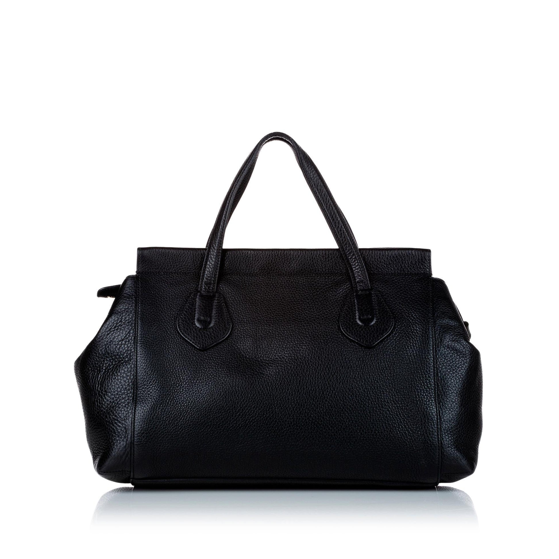 Gucci Lady Tassel SHG Calf Black Tote Bag