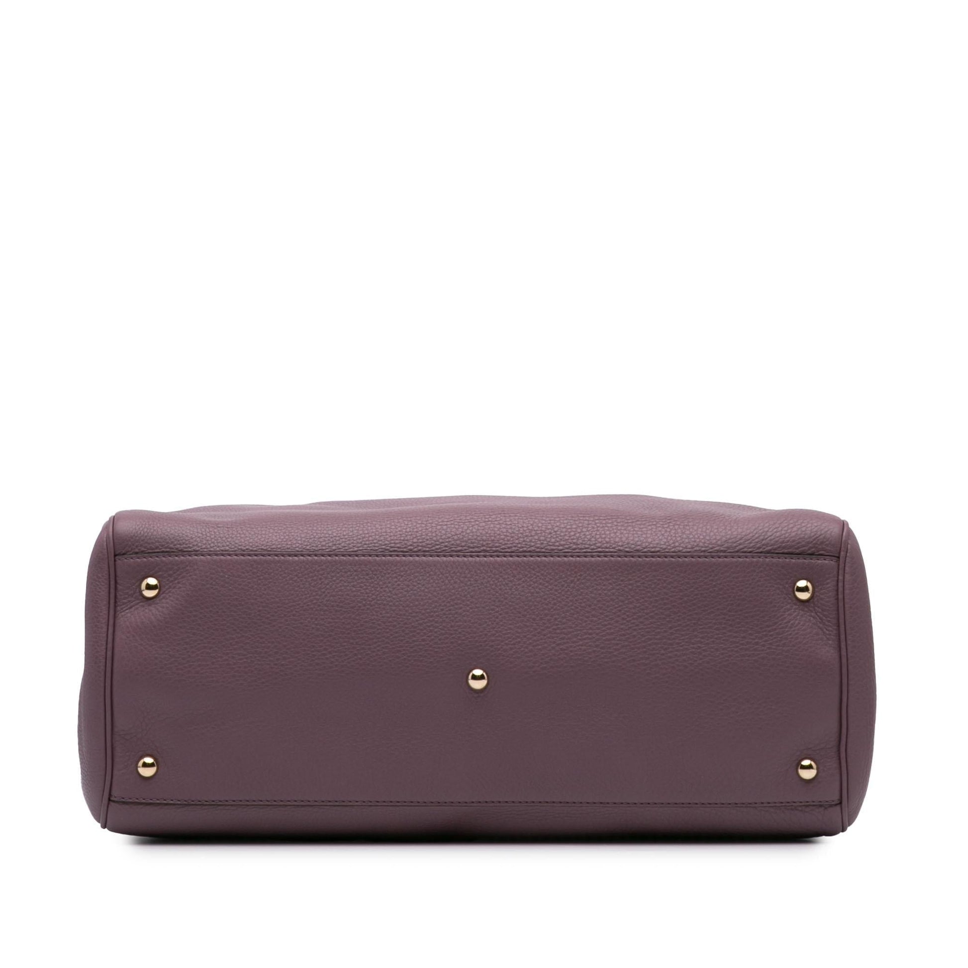 Gucci Bamboo Shopper Calf Calfskin Large Satchel Bag