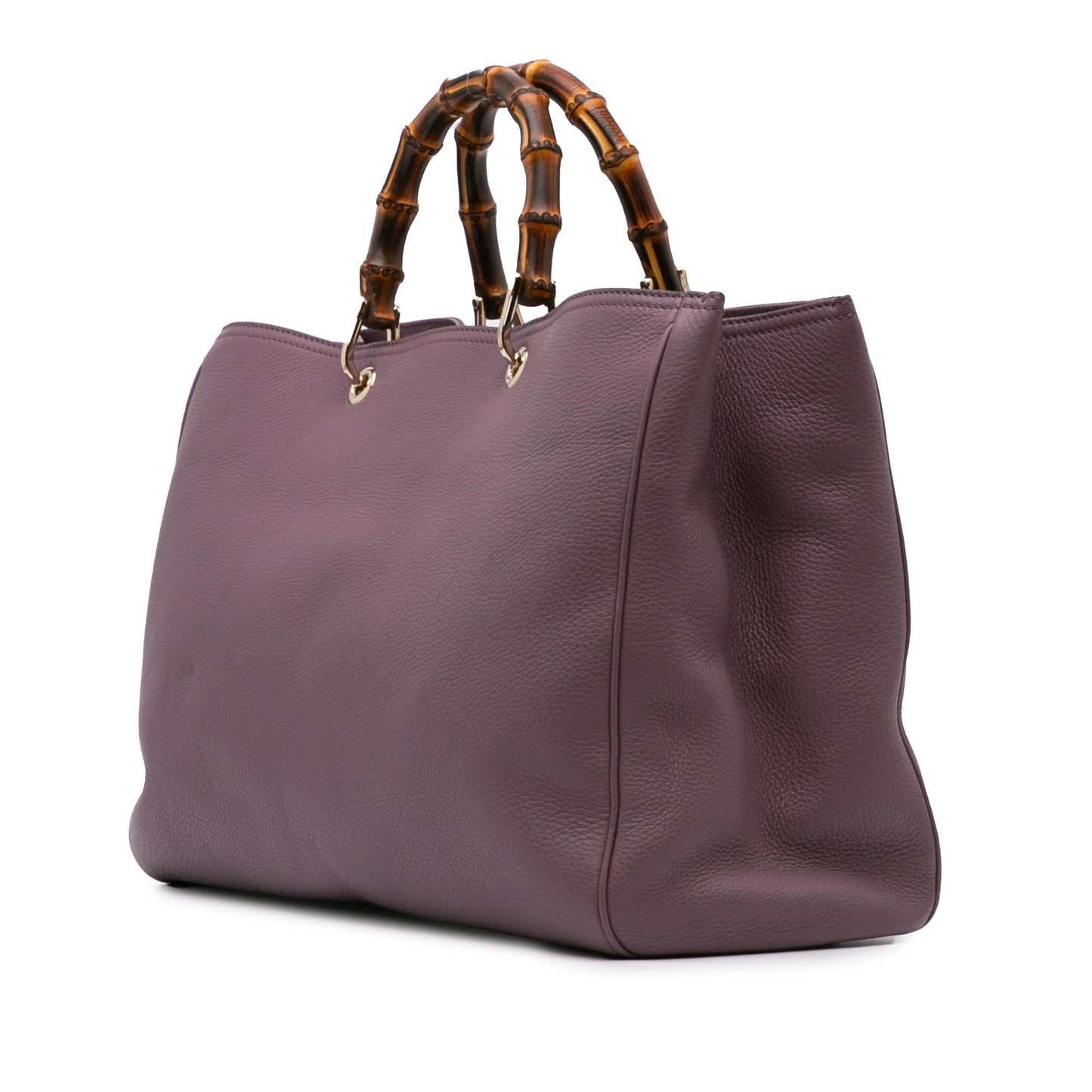 Gucci Bamboo Shopper Calf Calfskin Large Satchel Bag
