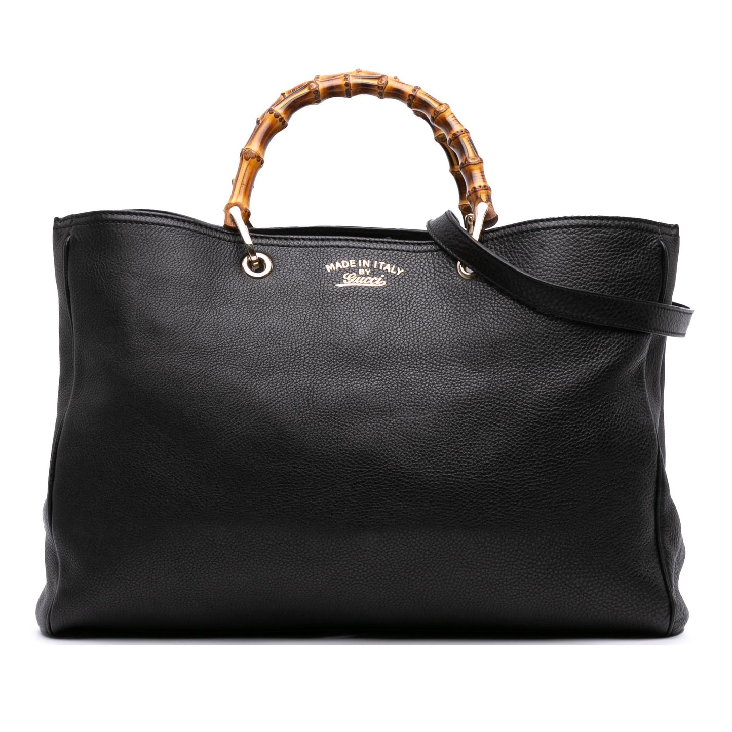 Gucci Bamboo Shopper Calfskin Large Tote Bag Satchel 5