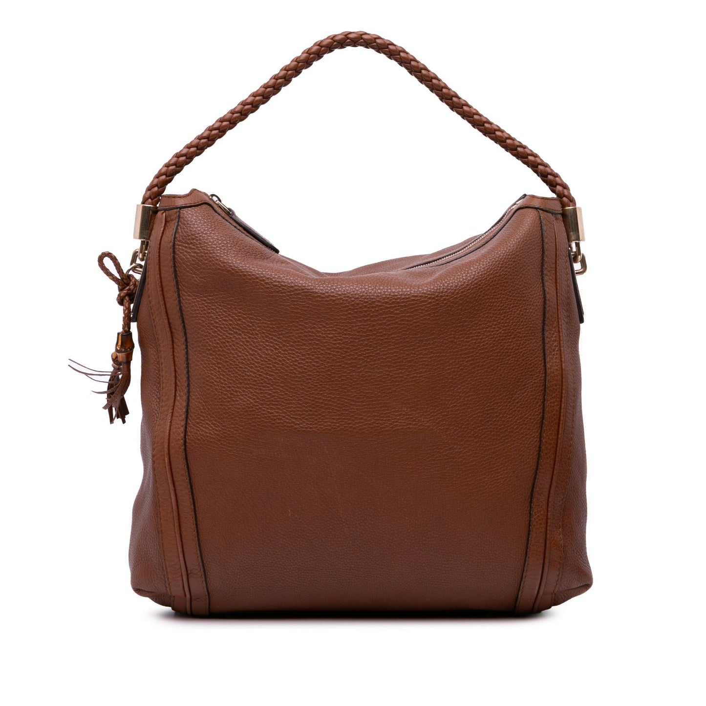 Gucci Bella Calf Calfskin Brown Large Shoulder Bag