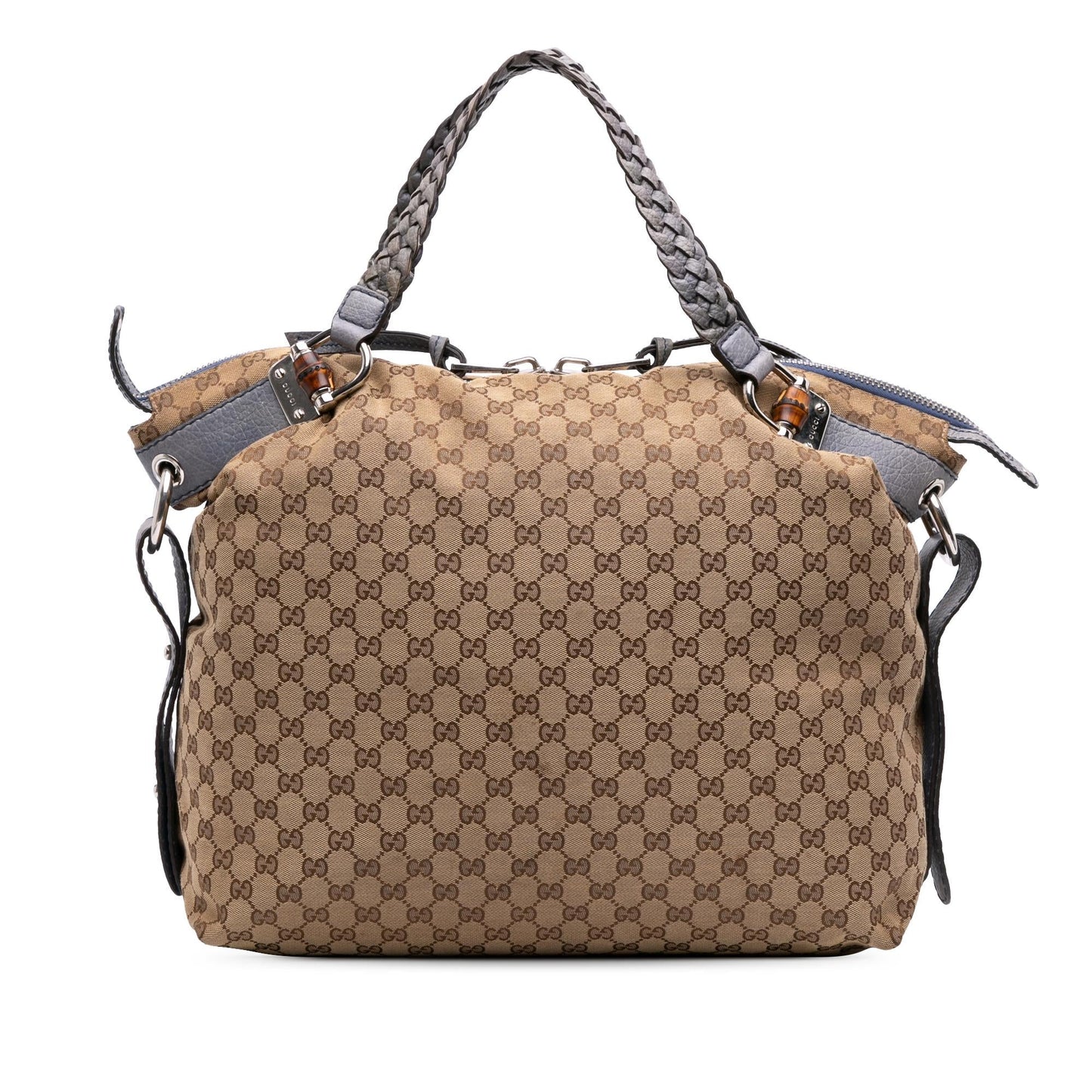 Gucci GG Bamboo Bar Canvas Large Tote Bag Tote 1