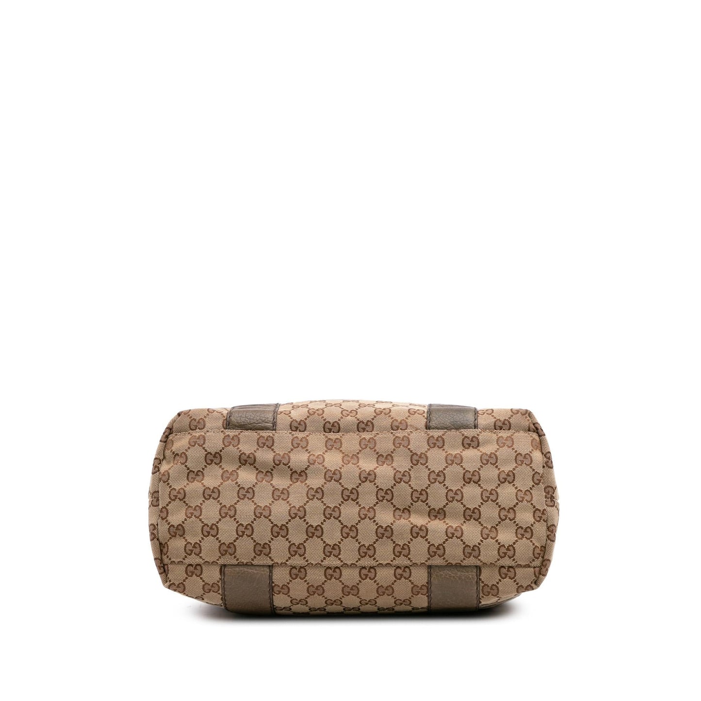 Gucci GG Bamboo Libeccio Canvas Calf Brown Large Tote Bag