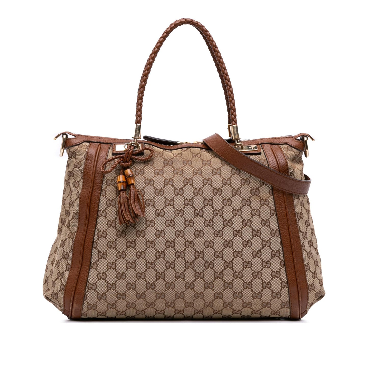 Gucci GG Bella Canvas Large Travel Bag Satchel 1
