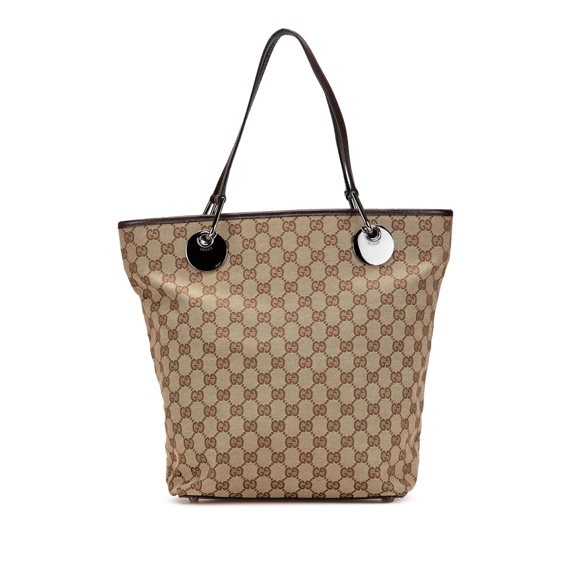 Gucci GG Eclipse Canvas Brown Large Tote Bag