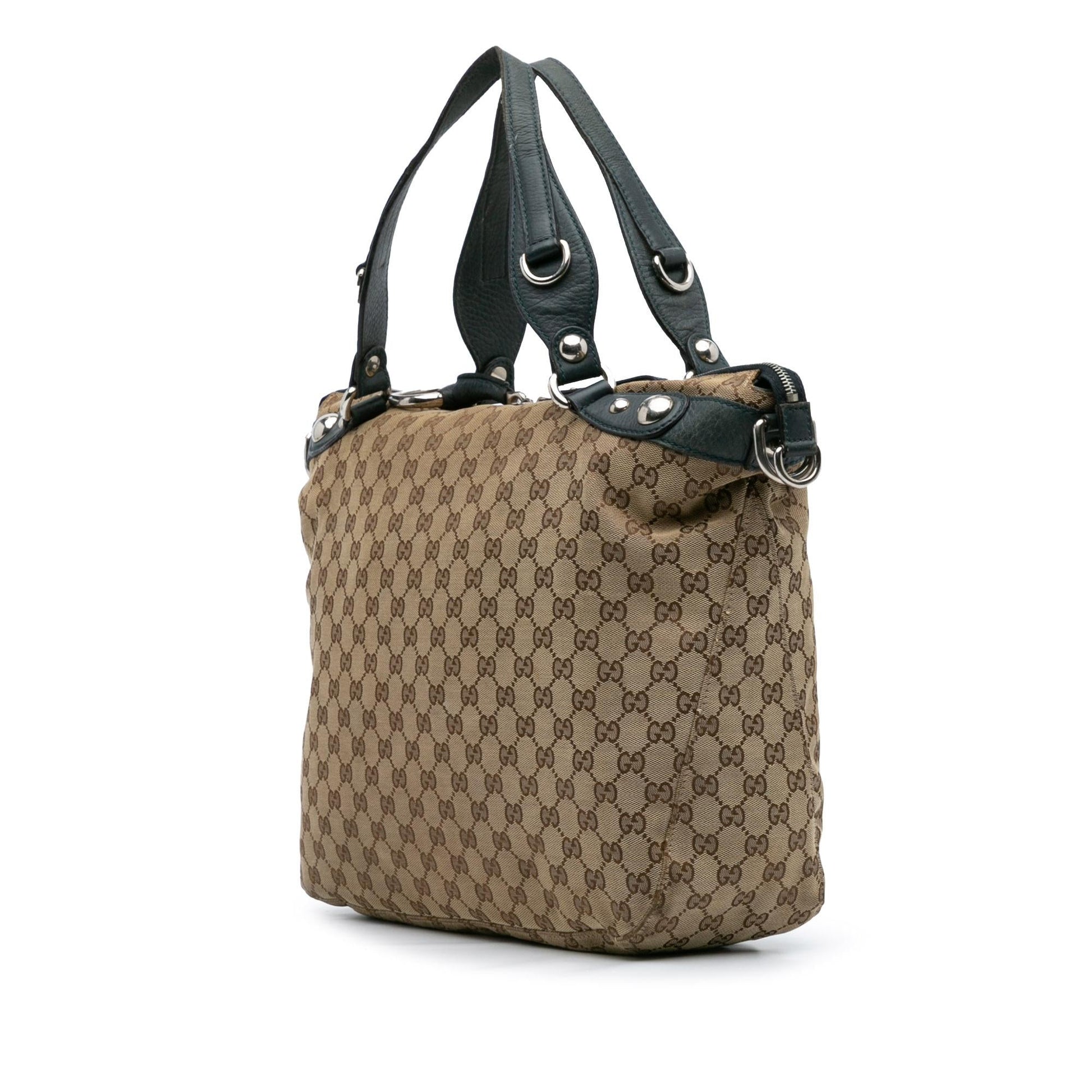 Gucci GG Icon Bit Canvas Large Travel Bag Satchel 6