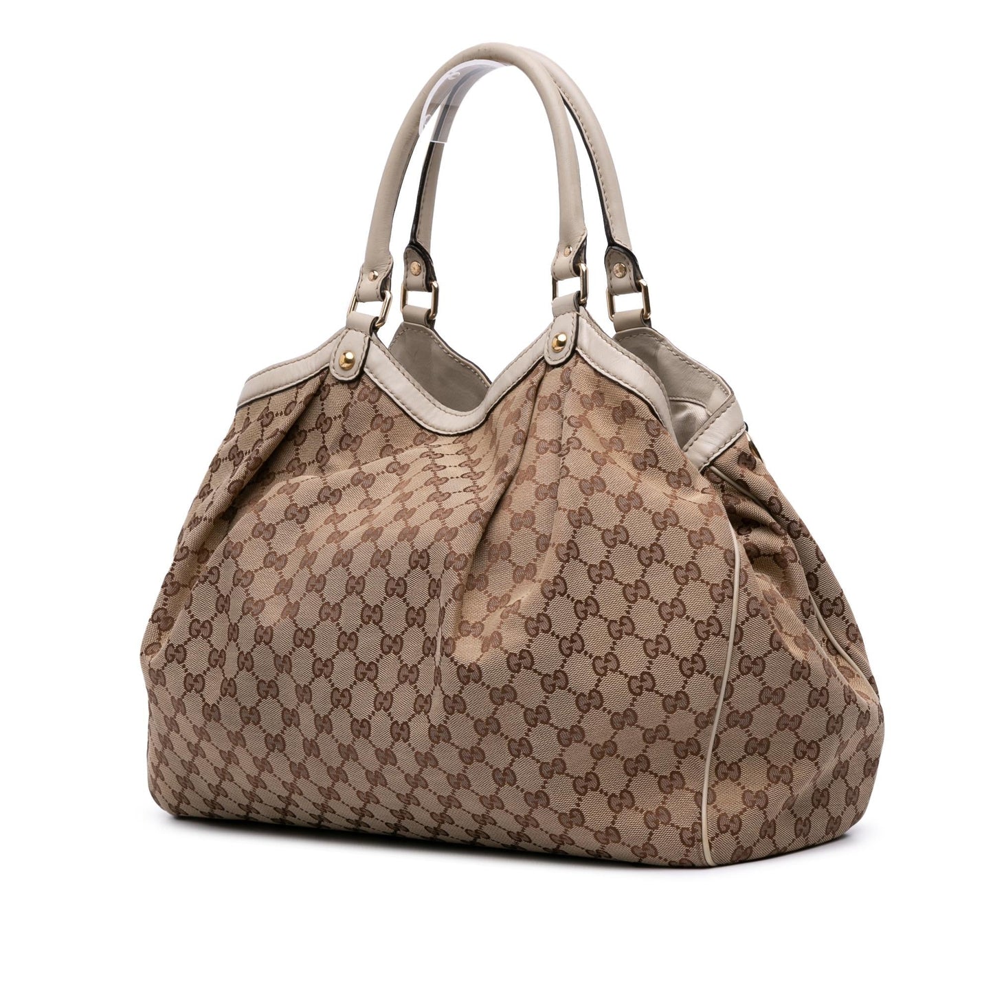 Gucci GG Sukey Canvas Brown Large Tote Bag Tote 6
