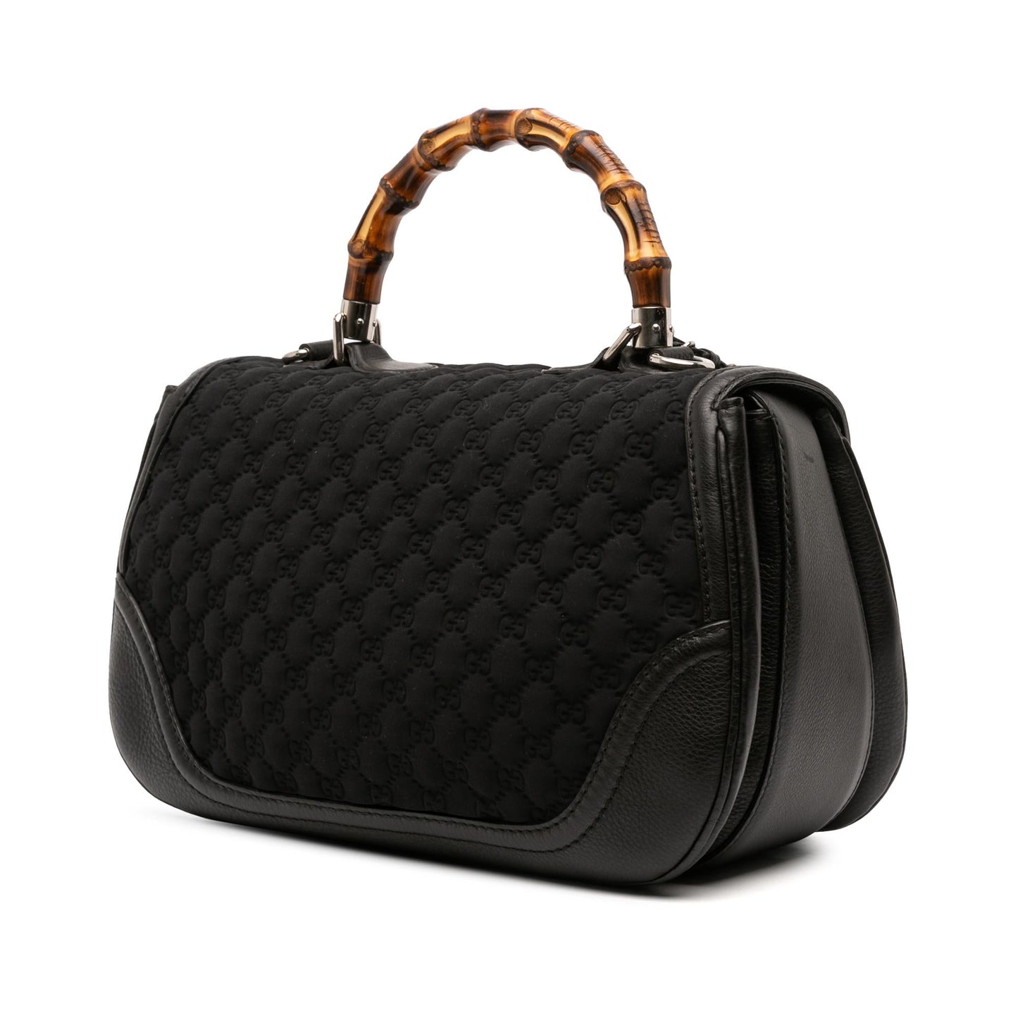Gucci GG Neoprene New Bamboo Large Top Handle Travel Bag