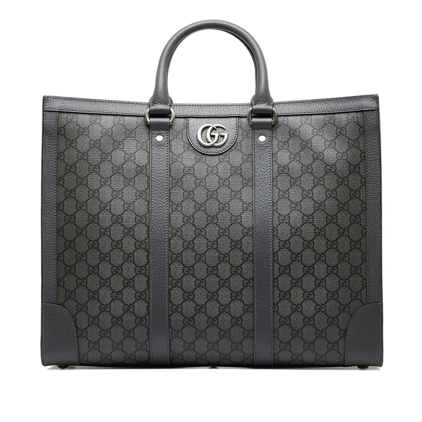 Gucci GG Supreme Ophidia SHG-yYLnqY Canvas Grey Large Satchel Bag