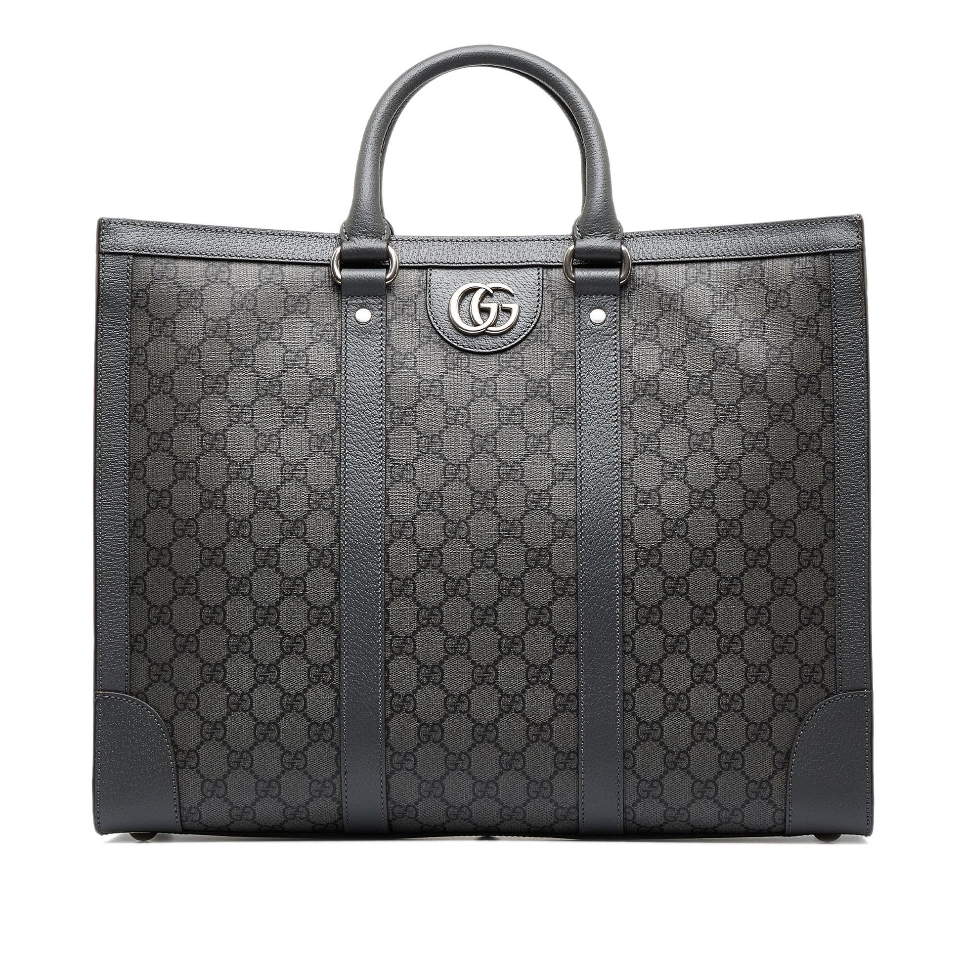 Gucci GG Supreme Ophidia SHG-yYLnqY Canvas Grey Large Satchel Bag