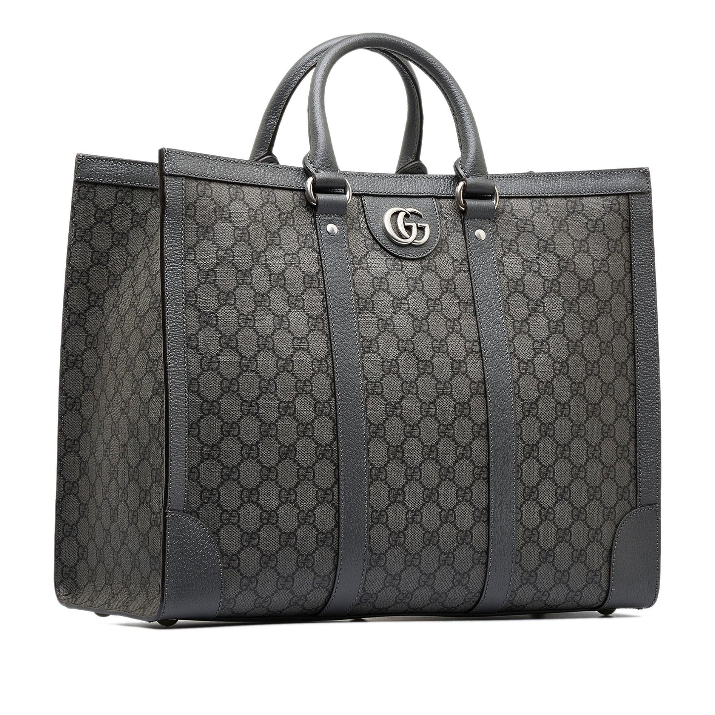 Gucci GG Supreme Ophidia SHG-yYLnqY Canvas Grey Large Satchel Bag