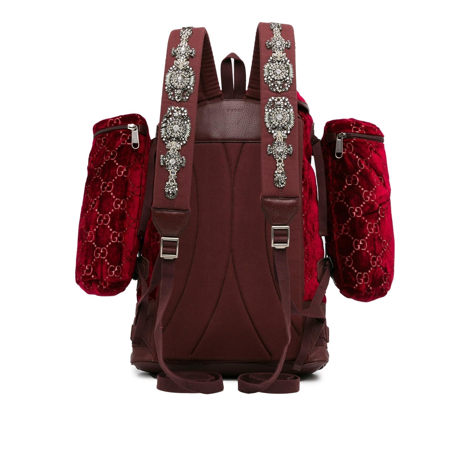 Gucci GG Velvet Heart Alpina Backpack Red Large Shg Eysju9