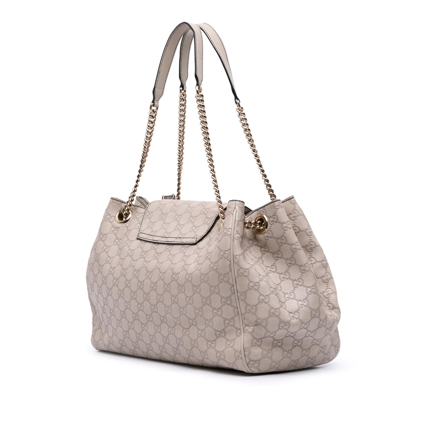 Gucci Guccissima Emily Calf Brown Large Chain Shoulder Bag