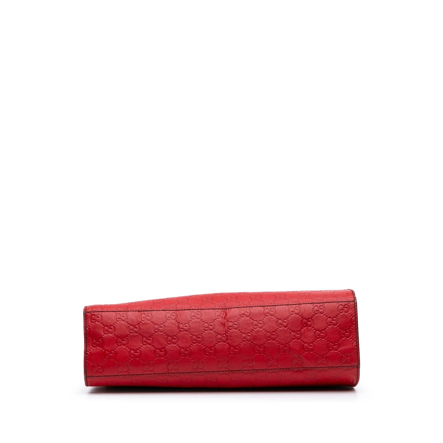Gucci Guccissima Emily Calf Red Large Shoulder Bag Bag 1