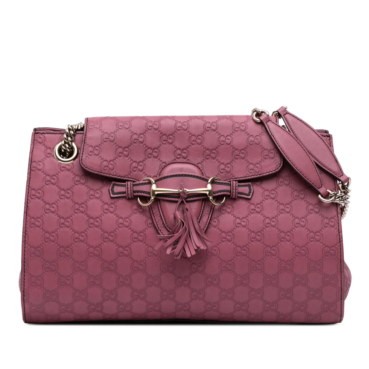 Gucci Guccissima Emily Calf Pink Large Shoulder Bag Bag 9