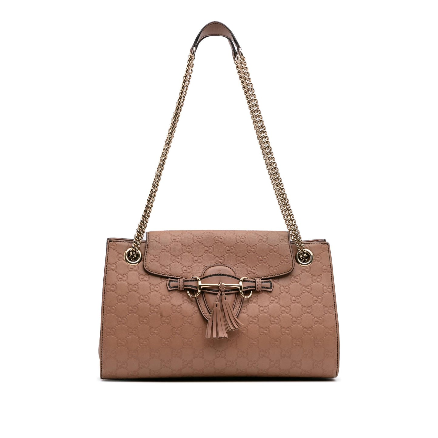Gucci Guccissima Emily Calf Pink Large Shoulder Bag Bag 8