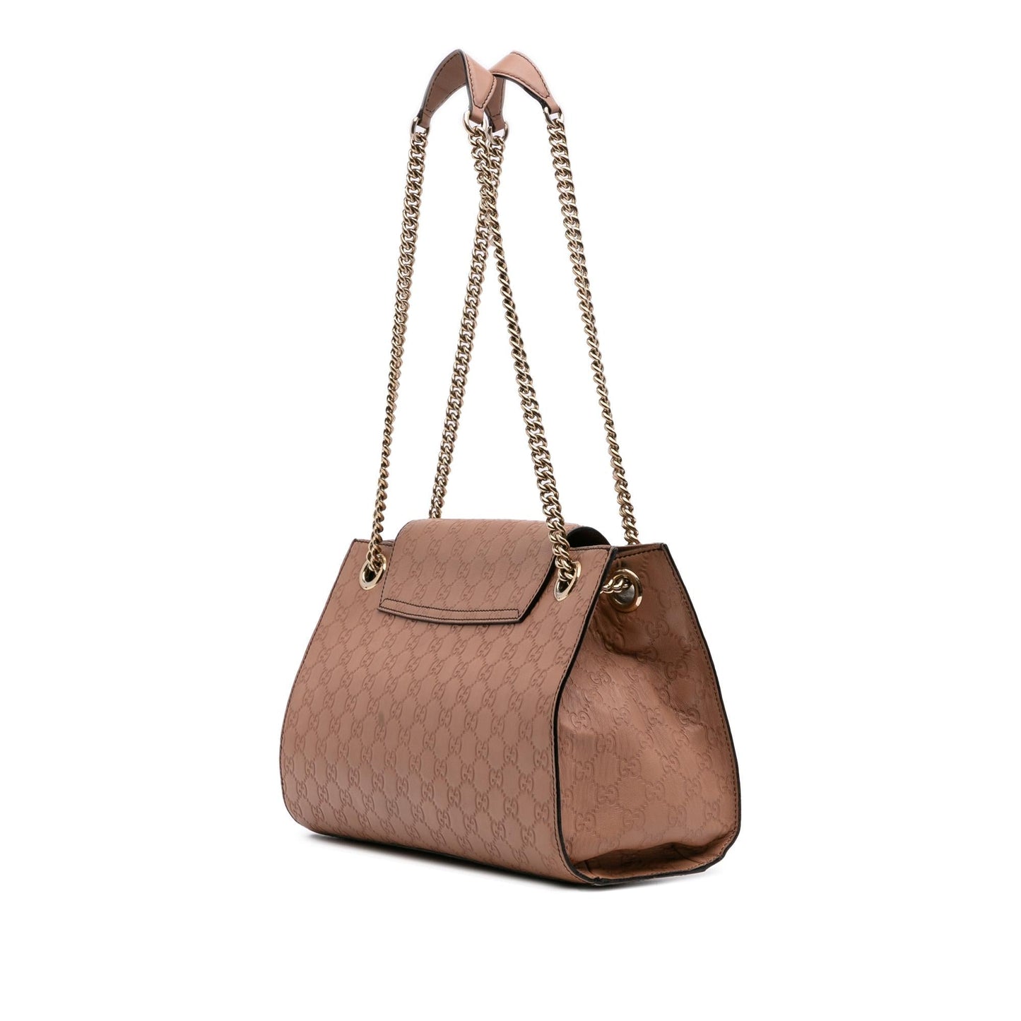 Gucci Guccissima Emily Calf Pink Large Shoulder Bag Bag 8
