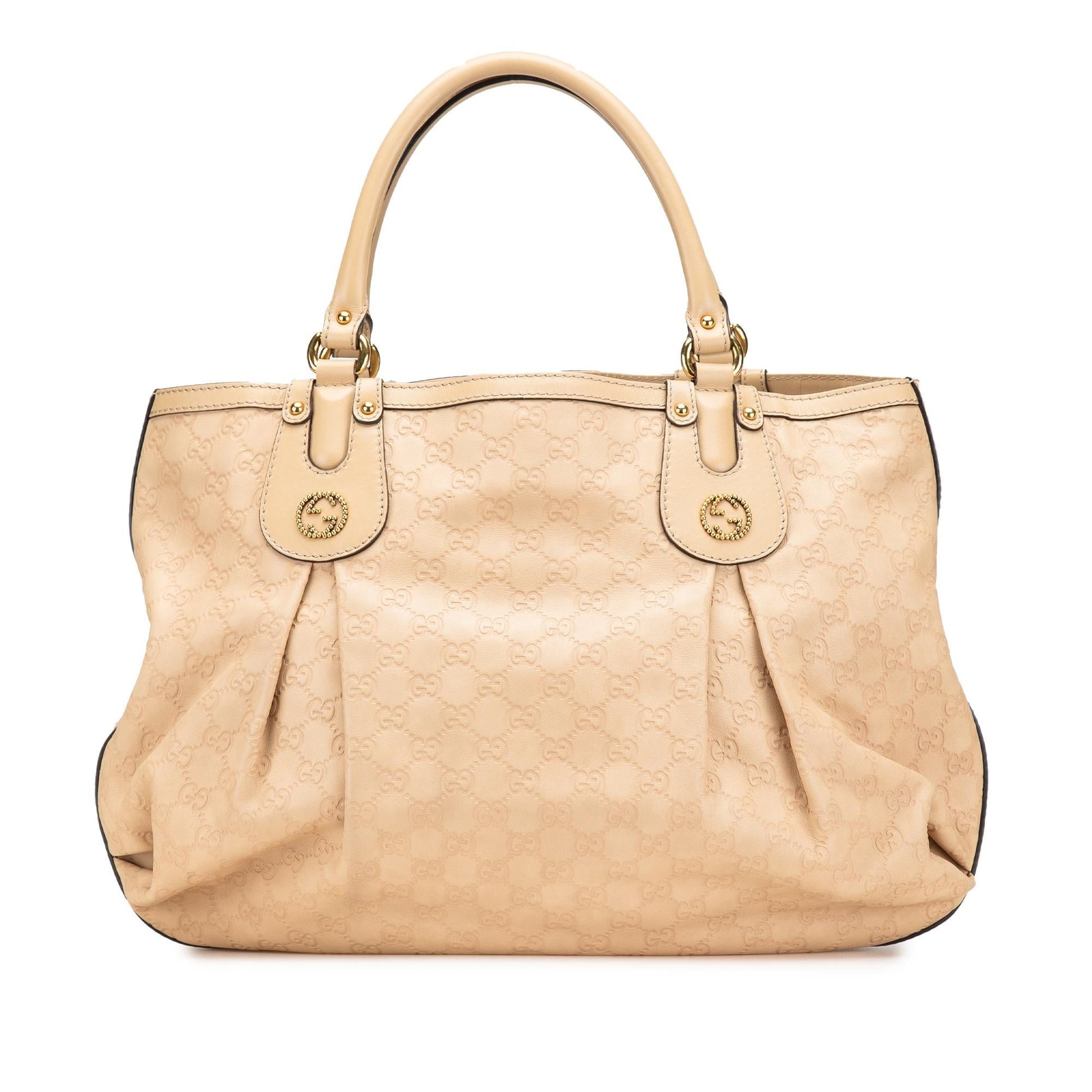 Gucci Guccissima Scarlett Calf Brown Large Tote Bag