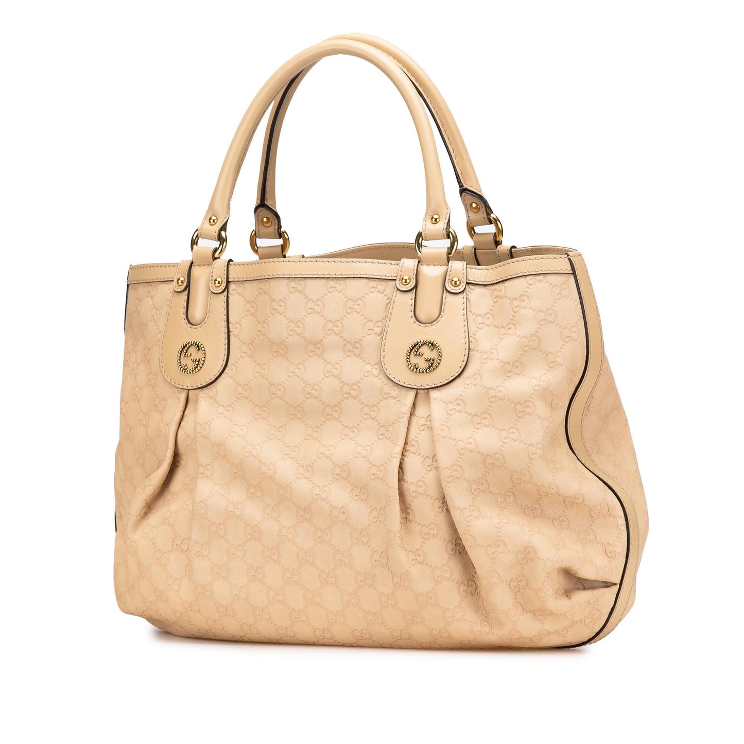 Gucci Guccissima Scarlett Calf Brown Large Tote Bag Tote 1