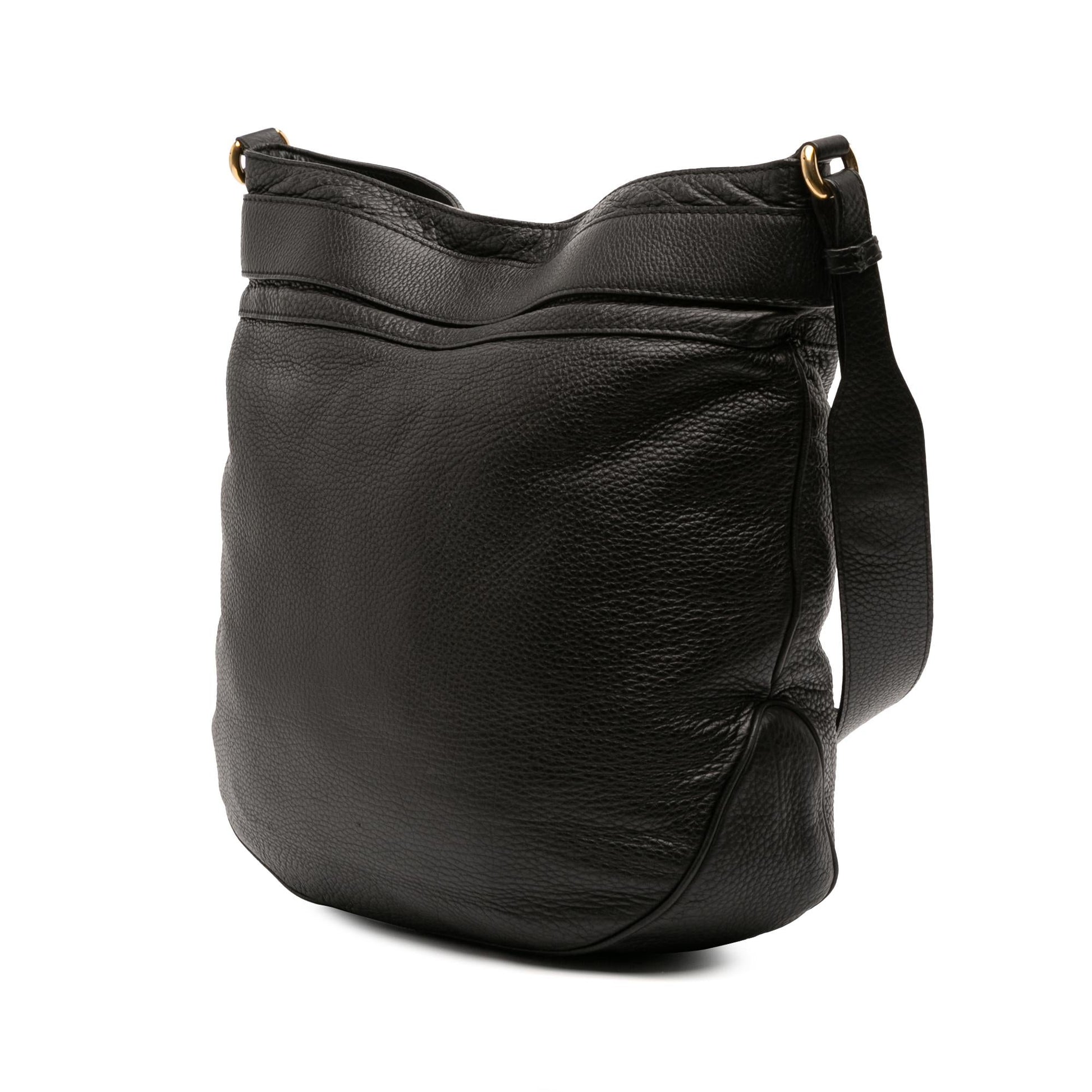 Gucci Ride Leather Large Shoulder Bag