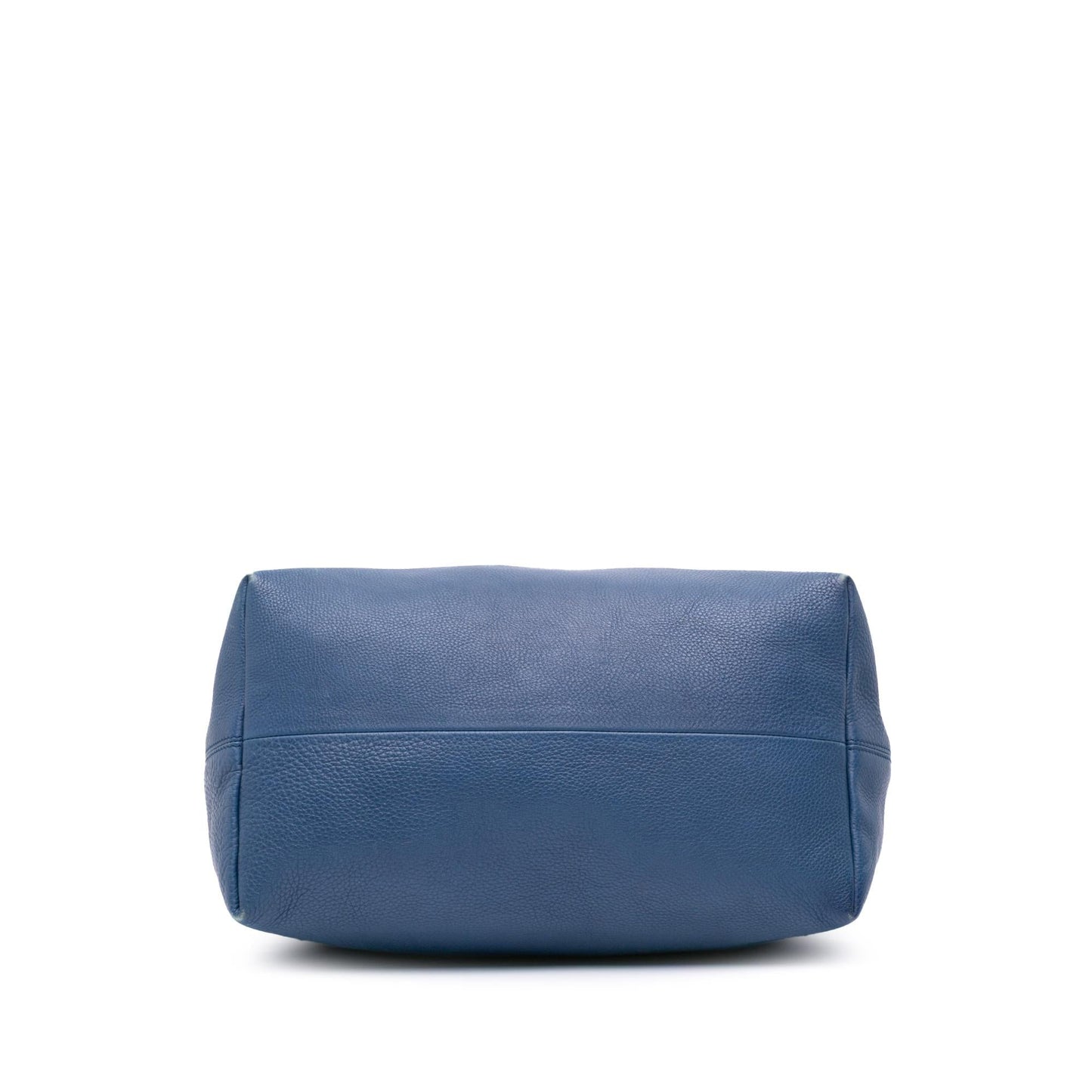 Gucci Pebbled Icon Bit Calf Calfskin Blue Large Satchel Bag Bit Hobo