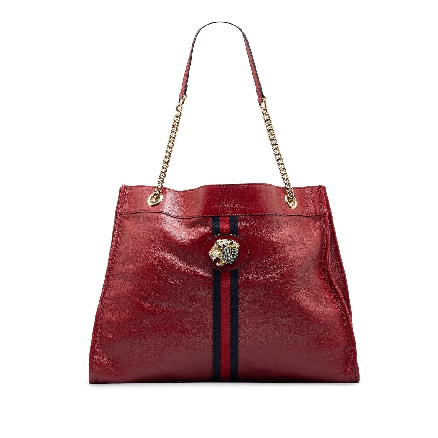 Gucci Rajah SHG-fpNy6J Calf Red Large Tote Bag