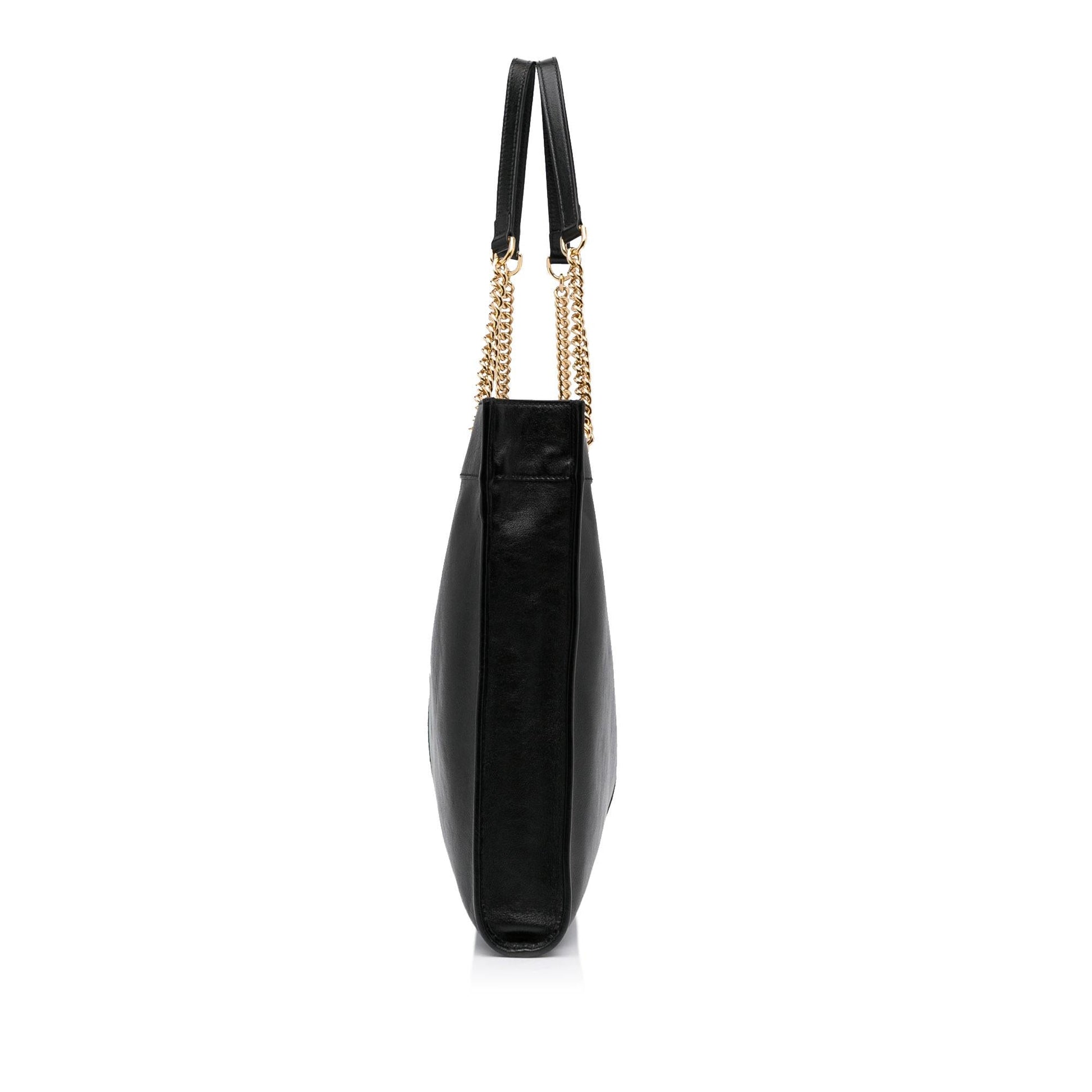 Gucci Rajah SHG-m6F26b Calf Black Large Tote Bag