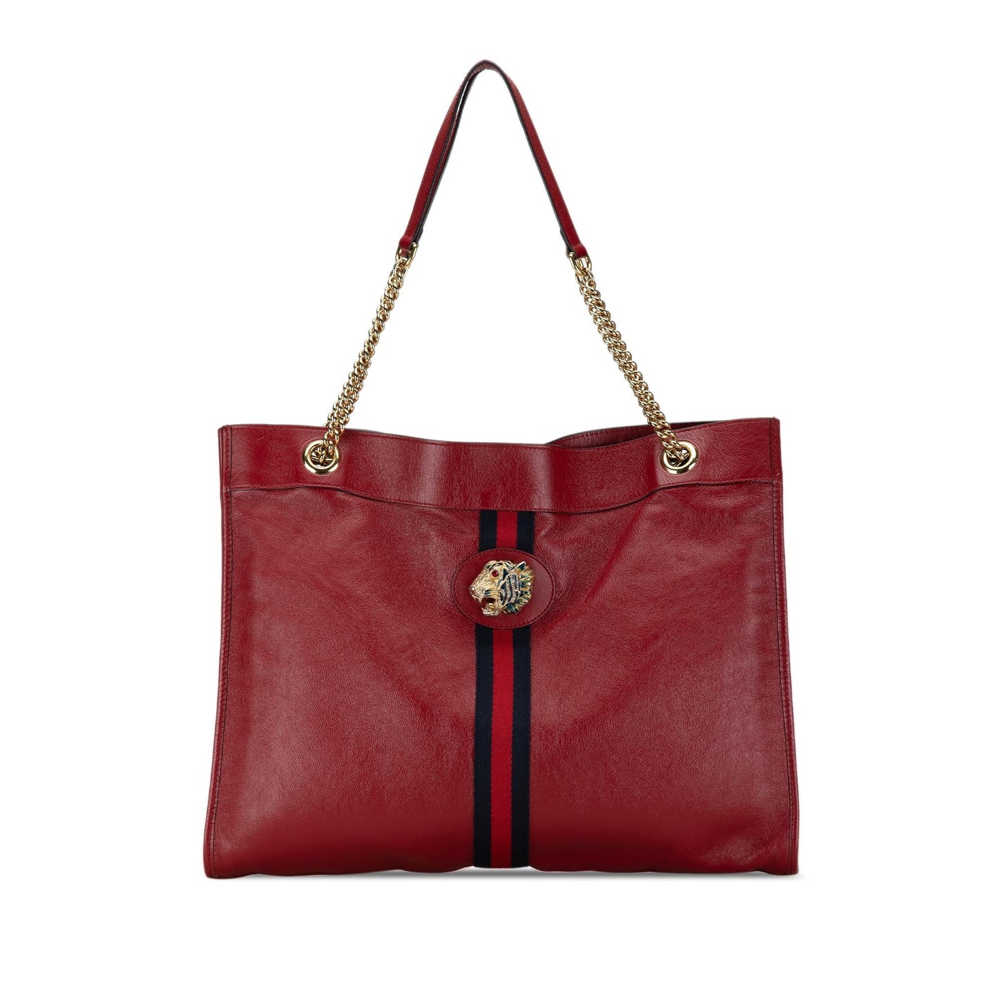Gucci Rajah SHG-sCDcNR Calf Red Large Tote Bag