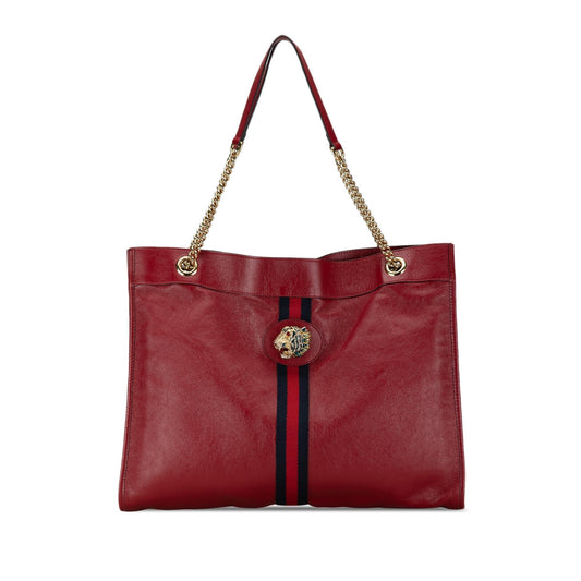 Gucci Rajah SHG-sCDcNR Calf Red Large Tote Bag