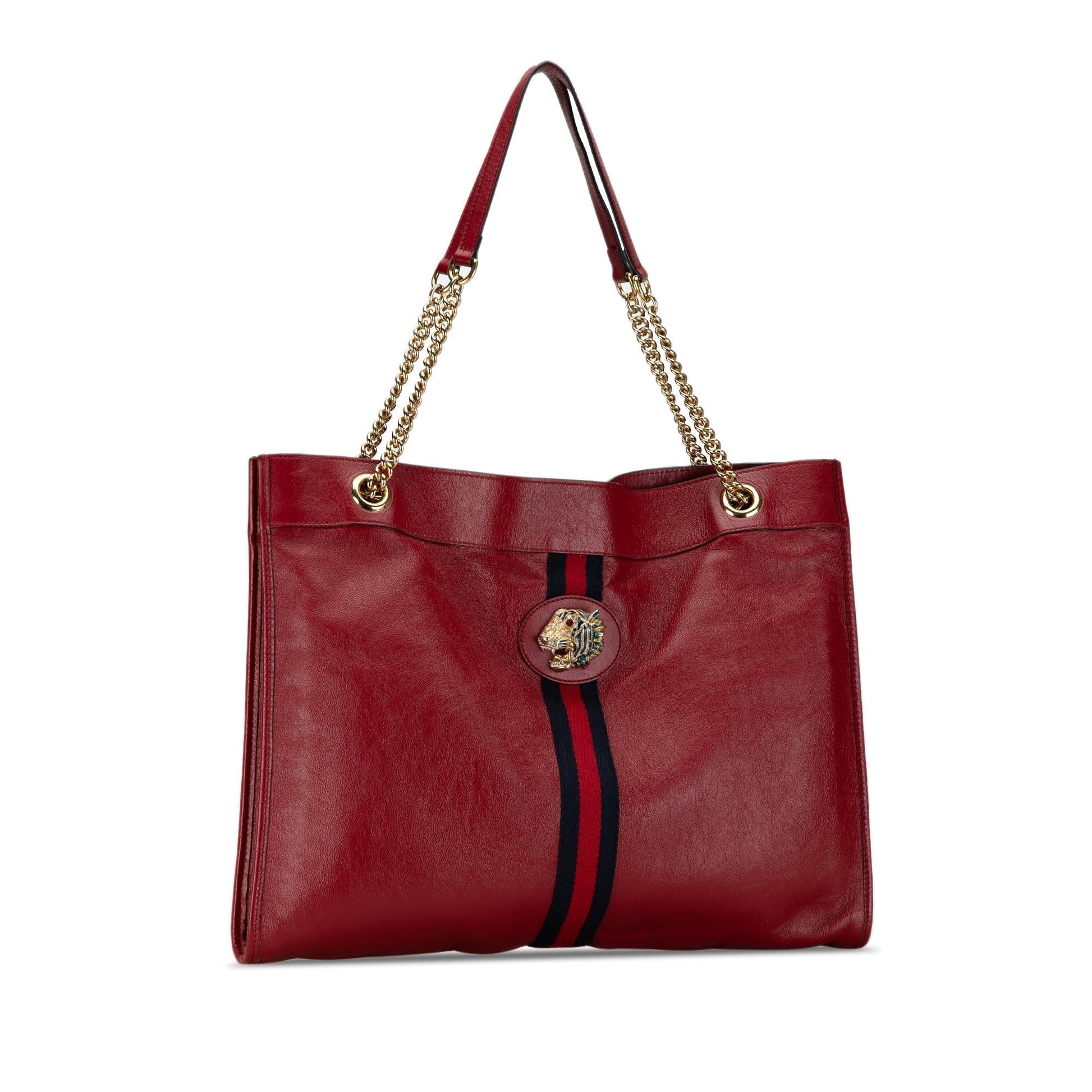 Gucci Rajah SHG-sCDcNR Calf Red Large Tote Bag