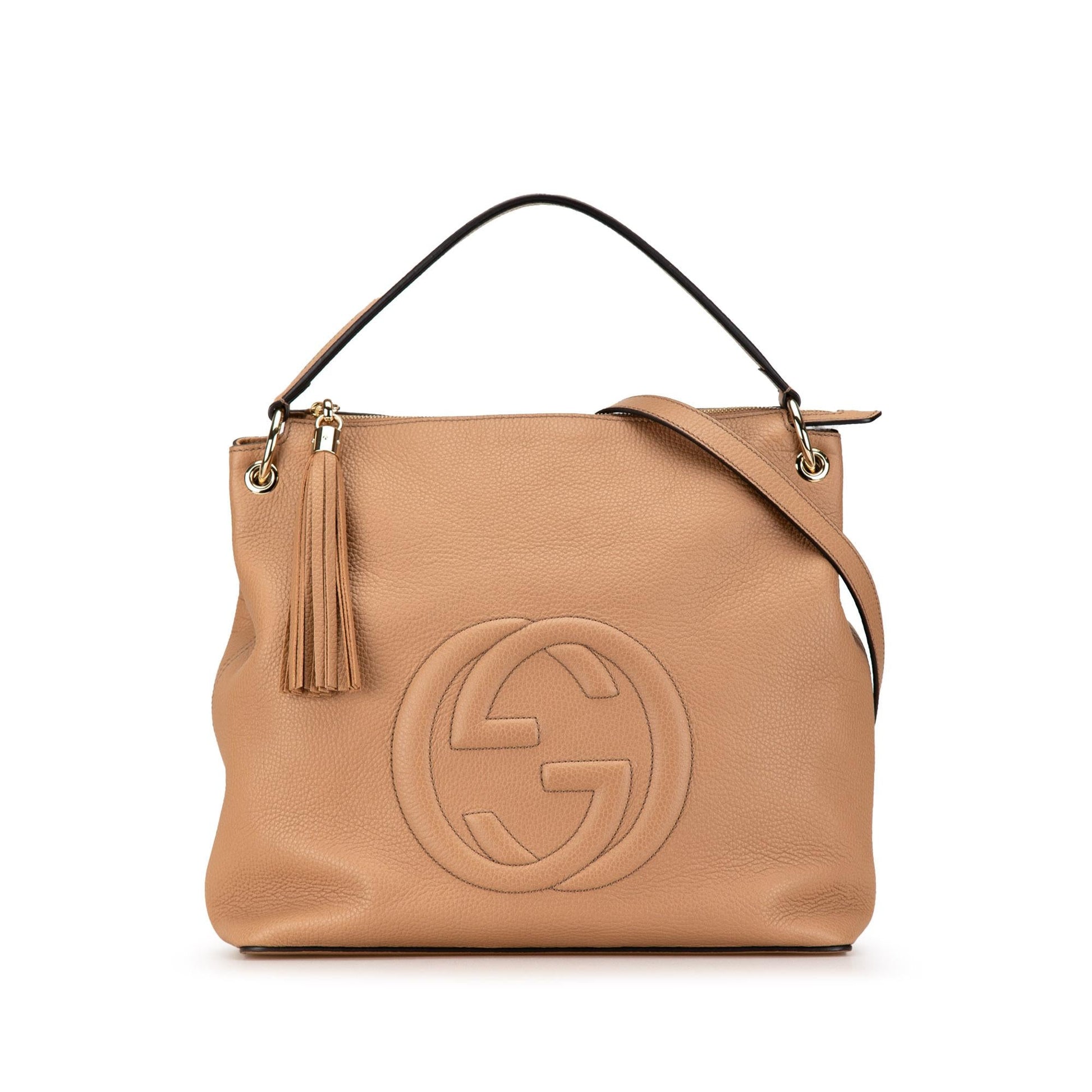 Gucci Soho Convertible SHG-JgbUzF Calf Brown Large Satchel Bag