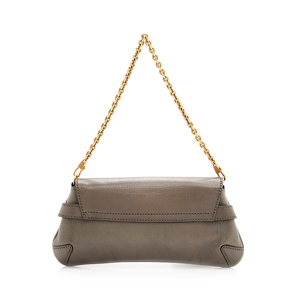 Gucci Tom Ford Horsebit SHF Leather Brown Grey Shoulder Bag