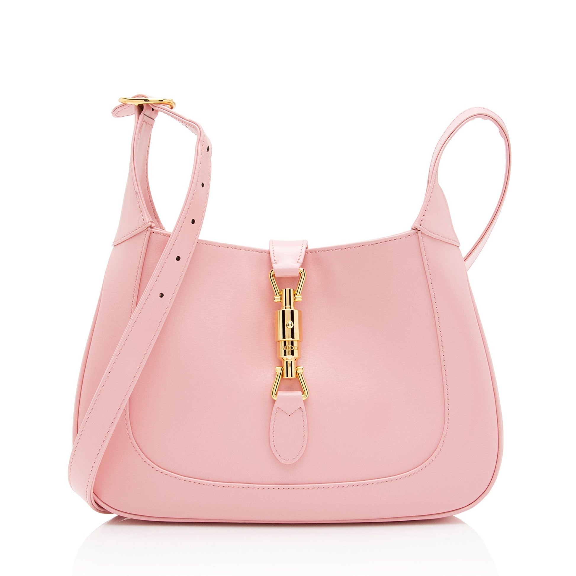 Gucci Jackie SHF-B65pKh Leather Pink Small Shoulder Bag